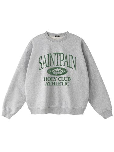 Heavyweight Overfit Athletic Sweatshirt [Melange Grey] - SAINTPAIN - Modalova