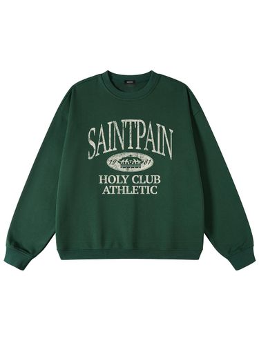 Heavyweight Overfit Crown Sweatshirt [GREEN] - SAINTPAIN - Modalova