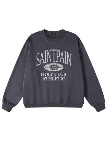 Heavyweight Overfit Athletic Sweatshirt [Navy] - SAINTPAIN - Modalova