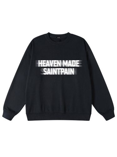 Shadow Overfit Fleece Jersey Sweatshirt [Beige] - SAINTPAIN - Modalova