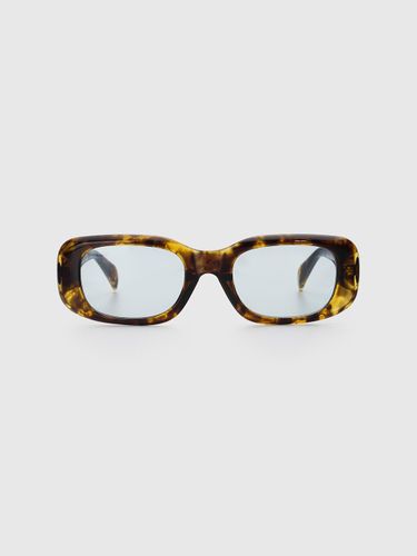 Leopard Print Contemporary Sunglasses - BLUE ELEPHANT - Modalova