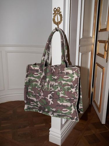 Canvas Durable Street-Style Camo Tote Bag - LANGER - Modalova