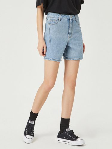 Casual Denim Semi A-line Short Pants (NADU4-WDP530_700) - comgen - Modalova