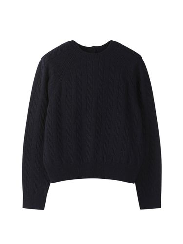 Raglan Sleeve Cable Knit Wool Blend Pullover (NADW0-WSP210_660) - comgen - Modalova