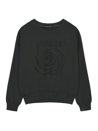 Nicole Rose Printing Sweatshirt [Charcoal Black] - NICK&NICOLE - Modalova