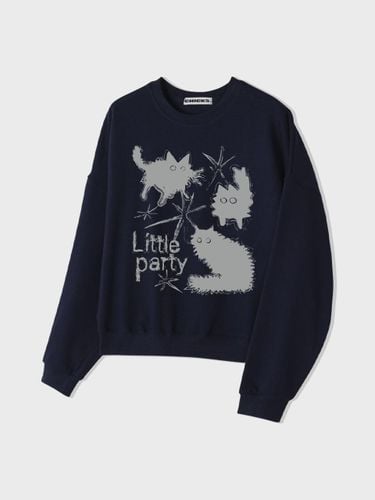 Premium Lightweight Party Sweatshirt [Navy] - chicks - Modalova