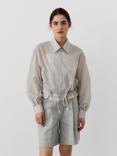 Sheer Nylon Summer Collar Bomber Jacket - MOHAN - Modalova