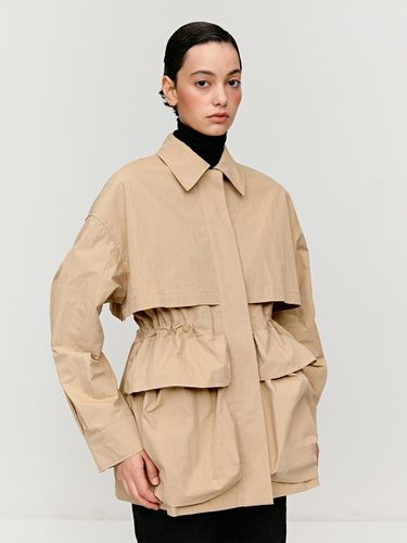 Volume Pocket Collar Cotton-Nylon Parka [2COLORS] - MOHAN - Modalova