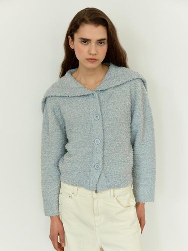 Sailor Collar Knit Cardigan [3COLORS] - MOHAN - Modalova