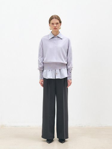 One Tuck Wide Fit Trousers [] - MOHAN - Modalova