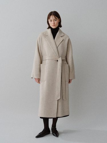 Fur Wool Relaxed Fit Coat [2COLORS] - MOHAN - Modalova