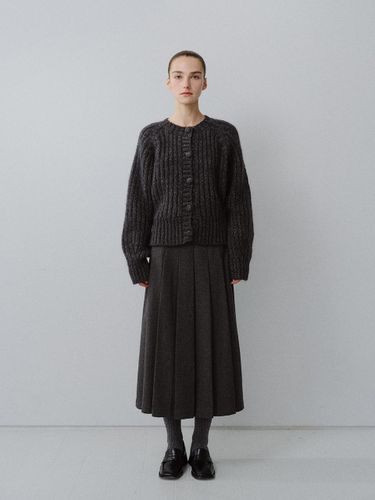 Classic Wool Pleated Skirt - MOHAN - Modalova