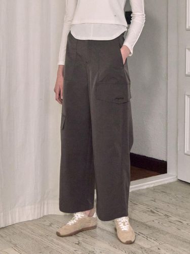 Out Pocket Wide Leg Elastic Waist Pants (JZPT121D) - Jucy Judy - Modalova