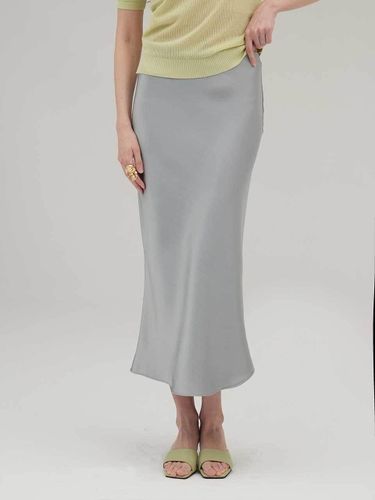 Classic Satin Elastic Waist Long Skirt (SVSK240302) - SIINVII - Modalova