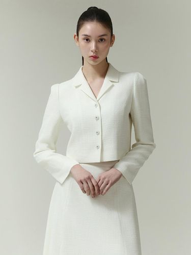 Tweed Slim Fit Cropped Jacket (ITP2YJK550) - IT MICHAA - Modalova