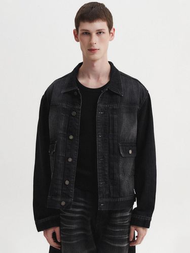 Heritage Loose Cropped Denim Jacket [Black] - DNSR - Modalova