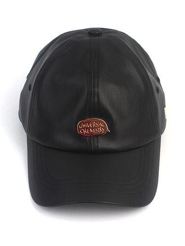 Gold Bubble Leather Adjustable Baseball Cap [Black] - Universal chemistry - Modalova