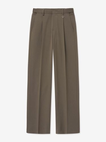 Single-Pleat Semi-Wide High-Density TR Slacks [Dusty Beige] (TNPA5E100I3) - TNGT - Modalova