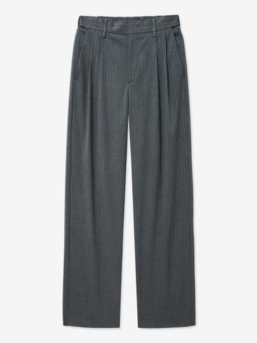 Pin Stripe Wide Double Pleated Pants [Gray] (TNPA5E107G2) - TNGT - Modalova