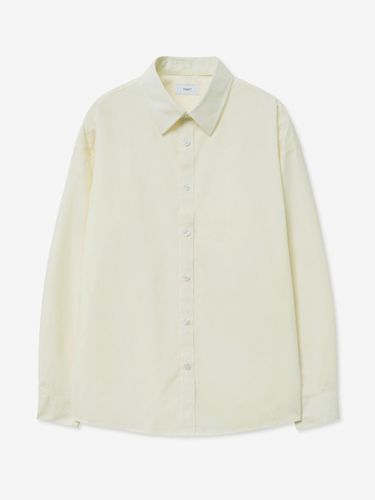 Overfit Essential Poplin Cotton Shirt [Yellow] (TNSH5E102Y2) - TNGT - Modalova