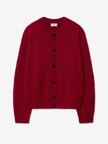 Oversized Chunky Round Cardigan [Red] (TNSW5E101R2) - TNGT - Modalova