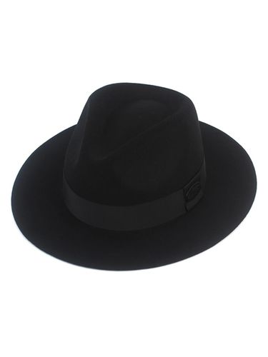 Big Size Wool Adjustable Fedora [Black] - Universal chemistry - Modalova