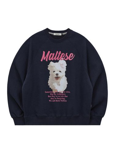 Maltese Archive Collar Cotton-Poly Sweatshirt [Burgundy] - WAIKEI - Modalova