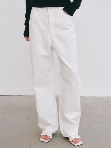 Minimal Classic Wide Cotton Pants [Beige] - NICK&NICOLE - Modalova