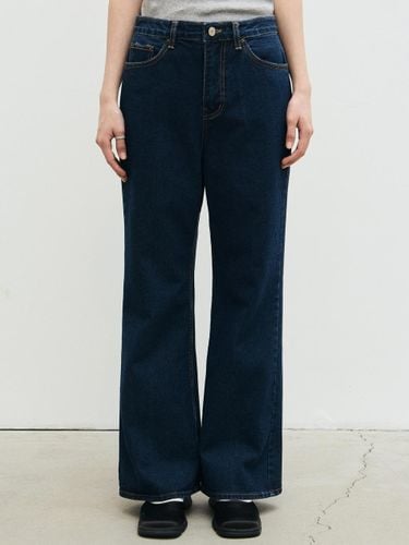 Essential Premium Cotton Denim Pants [Blue] - NICK&NICOLE - Modalova