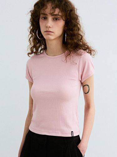 Basic Slim Cotton Modal Top [Pink] - NICK&NICOLE - Modalova