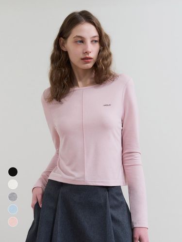 Pin-tuck Long Sleeve T-shirt - BASIKA - Modalova