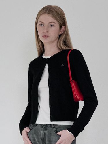 Plain Soft Touch Relaxed Fit Cardigan [Black] - KIRSH - Modalova