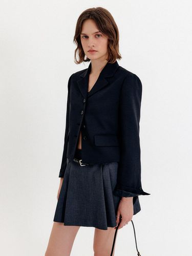 CROPPED STANDARD JACKET [Black] - LOOKAST - Modalova