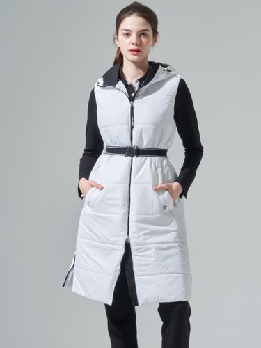 Long Padded Lightweight Vest [Beige] - BLUDOT - Modalova