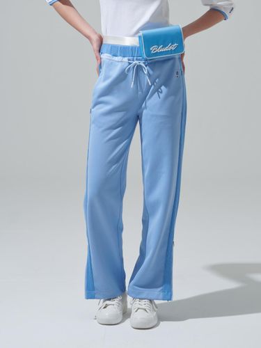 Side Rib Elastic Zipper Track Pants - BLUDOT - Modalova