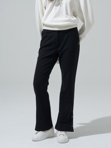 Fleece-lined Stretchy Boot-cut Pants [] - BLUDOT - Modalova