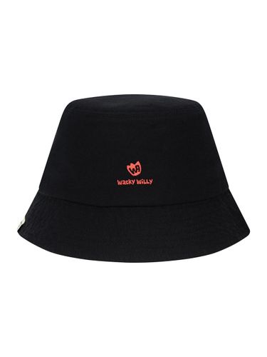 Cotton Logo Embroidered Bucket Hat [Black] - Wacky Willy - Modalova