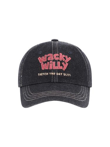 Typography Slim Fit Denim Cap [] - Wacky Willy - Modalova