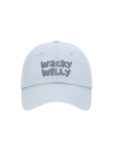 Typography Slim-fit Cotton Ball Cap [Gray] - Wacky Willy - Modalova