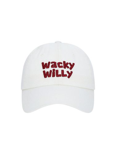 Typography Slim Fit Ball Cap [Beige] - Wacky Willy - Modalova