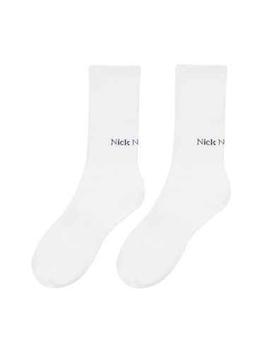 Ribbed Cotton Crew Length Socks [] - NICK&NICOLE - Modalova