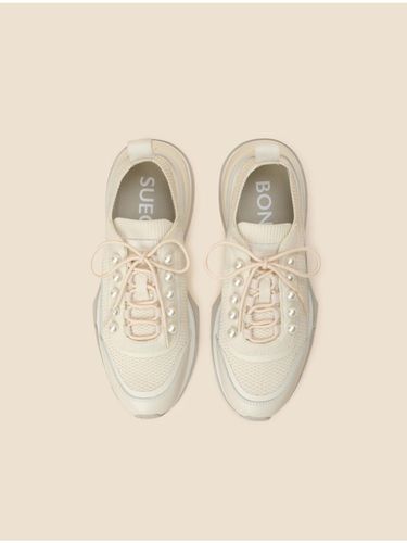 Pearl Leather Knit Sneakers [] (DG4DS25004BEE) - SUECOMMA BONNIE - Modalova