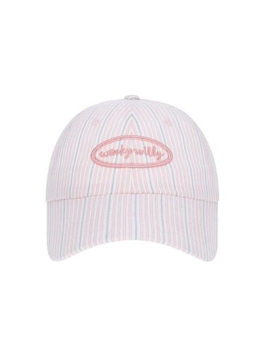 Stripe Slim Fit Ball Cap [Pink] - Wacky Willy - Modalova