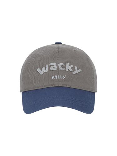 Appliqu Slim Fit Two-Tone Cap [Grey] - Wacky Willy - Modalova