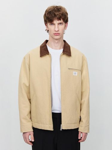 Unisex Vintage Canvas Work Jacket [Beige] - Dunst for MEN - Modalova