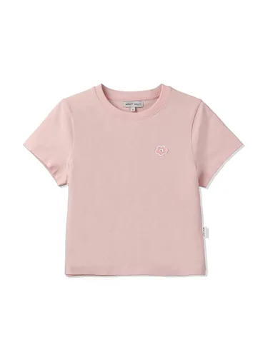 Lily Patch Crop Short-Sleeve T-shirt [Pink] - Wacky Willy - Modalova