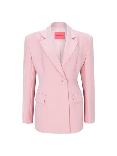 Over Shoulder Double Breasted Tailored Jacket [Pink] - NUMERO SETTE - Modalova