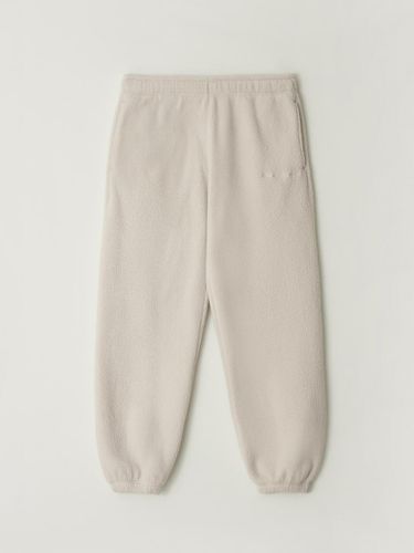 Fleece Loose Fit Jogger Sweatpants [Beige] - L’EAU - Modalova