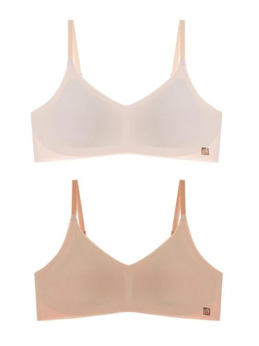 Rayon Seamless Wire-free Daily Bra - PEARLY SHELL - Modalova