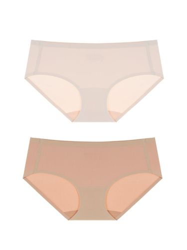 Rayon Seamless Slim Triangle Daily Panties - PEARLY SHELL - Modalova